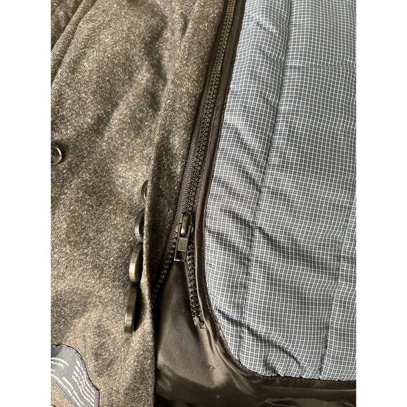 Hart Schaffner Marx Men's Jacket Coat S Overcoat Removable Liner Leather Trim - Picture 6 of 11